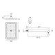  VADO Cameo Fixed Rectangular Shower Head Inc. Wall Mounted Arm CAM-HEAD/SA-CP 
