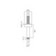  VADO Elements Fixed Head Ceiling Mounting Arm 100mm IND-CMA/RO/4IN-BRN 