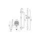  VADO Cameo Multi Function Slide Rail Shower Kit for Gravity System CAM-MFSRK-CP 