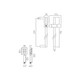  VADO Aquablade Slide Rail Shower Kit - 644mm slide rail AQB-SFSRK/SQ-C/P 
