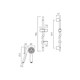  VADO Eris Slide Rail Shower Kit - 566mm slide rail ERI-MFSRK-DB-C/P 