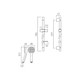  VADO Eris Slide Rail Shower Kit - 566mm slide rail, 150cm hose ERI-SFSRK-DB-C/P 