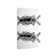  VADO Elements 2 Outlet, 2 Handle DX Concealed Thermostatic Valve ELE-148D/2/SQ-CP 
