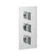  VADO Notion 2 Outlet 3 Handle Thermostatic Shower Valve NOT-128D/2-C/P 