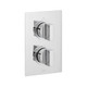  VADO Notion 1 Outlet 2 Handle Concealed Thermostatic Shower Valve NOT-148D-C/P 