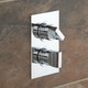  VADO Notion 1 Outlet 2 Handle Concealed Thermostatic Shower Valve NOT-148D-C/P 