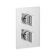  VADO Notion 3 Outlet 2 Handle Thermostatic Shower Valve NOT-148D/3-C/P 