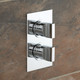  VADO Notion 3 Outlet 2 Handle Thermostatic Shower Valve NOT-148D/3-C/P 