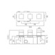  VADO Tablet Notion Horizontal Concealed Valve -  Wall Mounted TAB-128/2-H-NOT-CP 