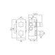  VADO Notion Vertical Concealed Thermostatic Valve TAB-148/2-NOT-C/P 