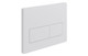 J2 Bathrooms Rectangle Push Button Flushplate - White JTWO109025 