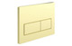 J2 Bathrooms Rectangle Push Button Flushplate - Brushed Brass JTWO109028 