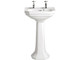 Heritage Granley Deco Cloakroom Basin 2 Tap Holes  Junction 2 Interiors Bathrooms