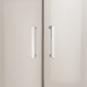  Crosswater Kai 6 Quad Double Door 800 Silver KLQDS0800 