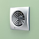 HIB Bathroom Hush T Fan - White  Junction 2 Interiors Bathrooms