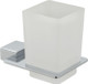 VADO - Phase Frosted Glass Tumbler & Holder Wall Mounted  Junction 2 Interiors Bathrooms