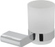 VADO - Photon Frosted Glass Tumbler & Holder Wall Mounted  Junction 2 Interiors Bathrooms