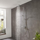 hansgrohe Croma Showerpipe 220 1Jet With Thermostat  Junction 2 Interiors Bathrooms