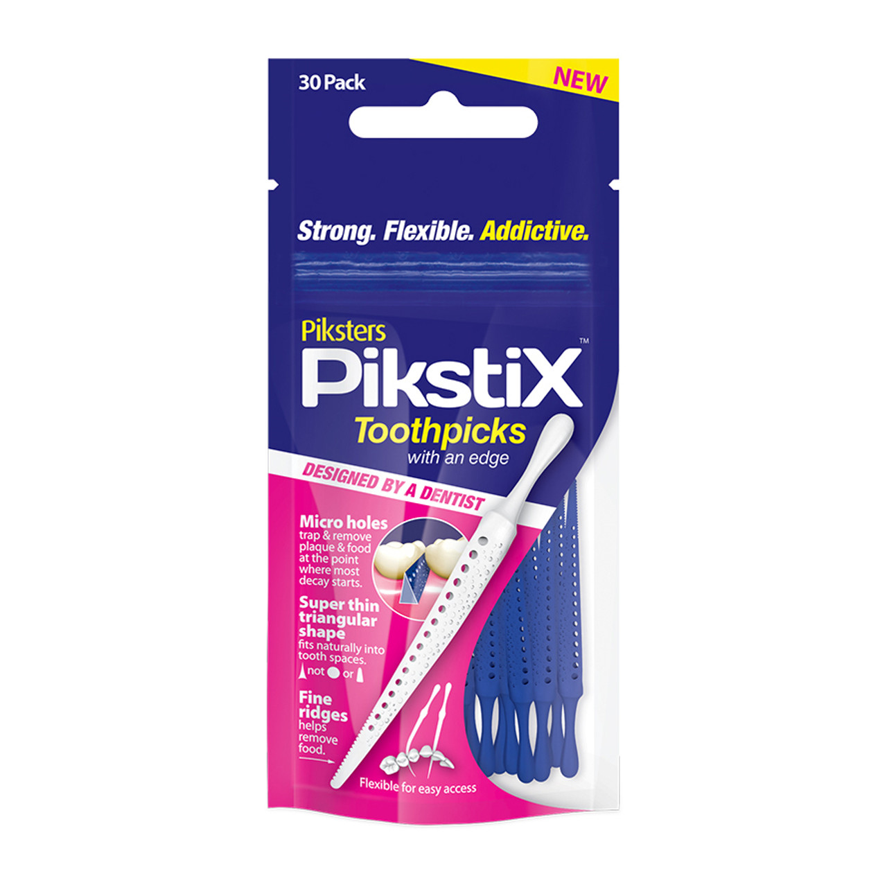 Pikstix™ Toothpick - 30 pack - Piksters® Dental Professional - Australia's #1  Interdental Brushes