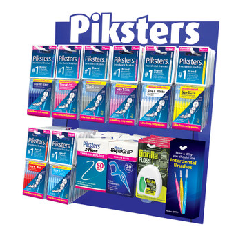 Piksters 12 Hook Free Standing Display Stand with Stock
