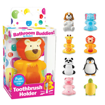 Bathroom Buddies Toothbrush Holders - Assorted 8 pack