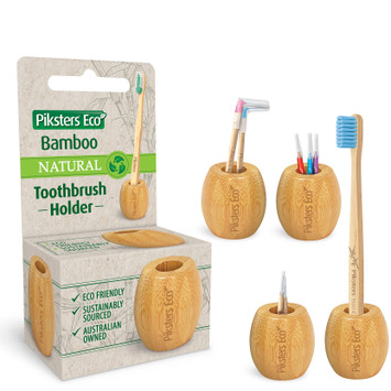 Bamboo Interdental Brush & Toothbrush Holder