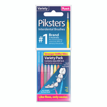 Piksters® Interdental Brushes - Variety 9 pack