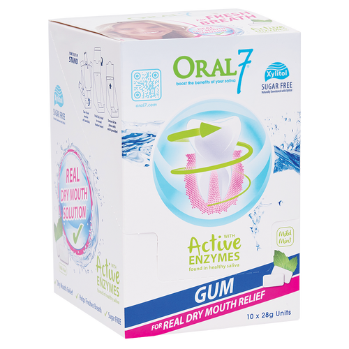 oral7 chewing gum 20 pieces per satchel purchase in srt of 10