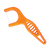 piksters supagrip kids flosser orange flosser