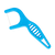 piksters supagrip kids flosser BLUE flosser