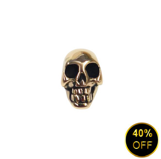 14K Y Skull 5mm 14ga