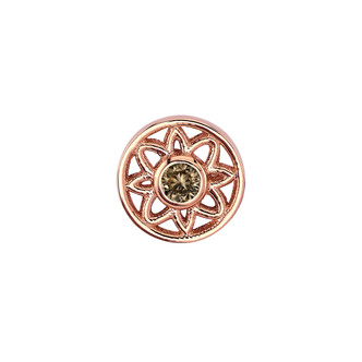 14k Rose Gold with Champagne Diamond