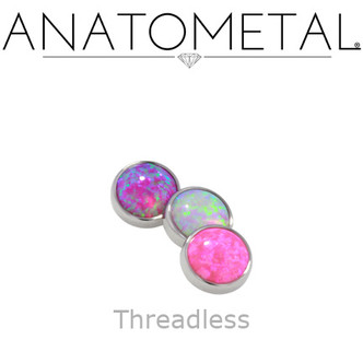 Anatometal TI Opal Gem End (threadless)