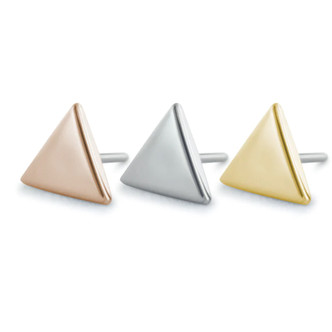 NeoMetal 18K Triangle Ends (threadless)