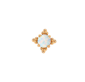 18K Zia (5mm) 16ga w/2.5mm Opal
