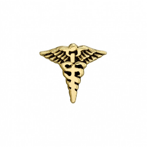 14k Y Caduceus Threaded End 16ga