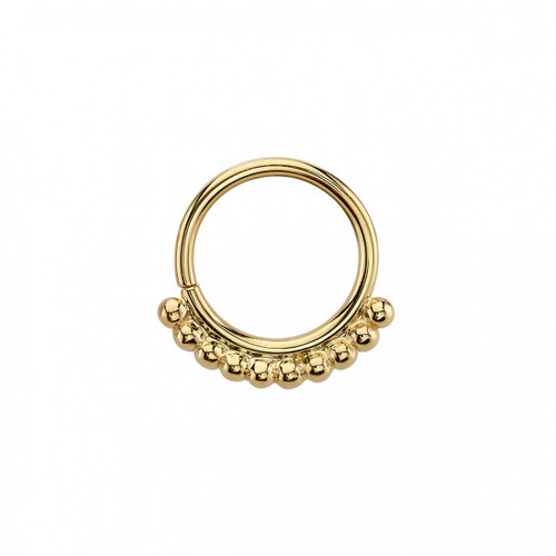 14K Y Latchmi Seam Ring 18ga 3/8''