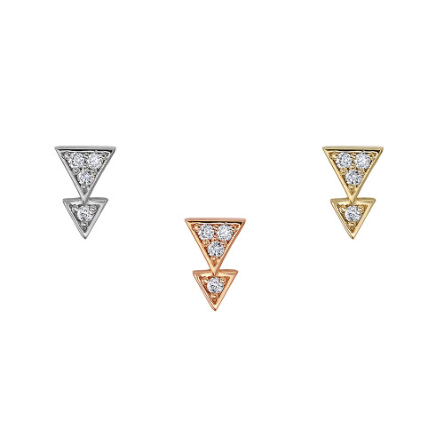 14K Fate (threadless) Diamond