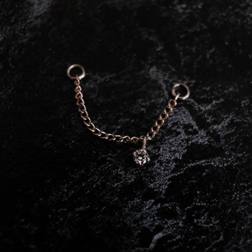 14k W Cleopatra Upchain 25mm WCZ