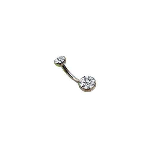 TI Double Jewelled Curved Bar (IS)