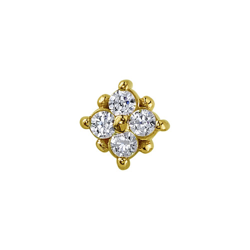 BVLA 14K Tiny Reema (threadless) Diamond