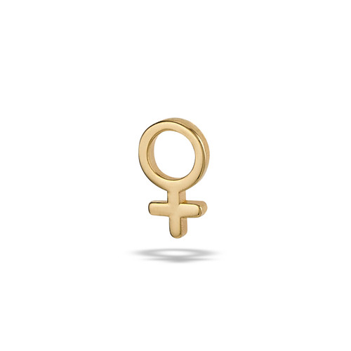 14k Y Female Symbol (threadless)