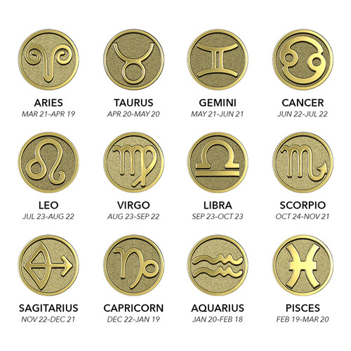 NeoMetal 18k Zodiac Signs (threadless)