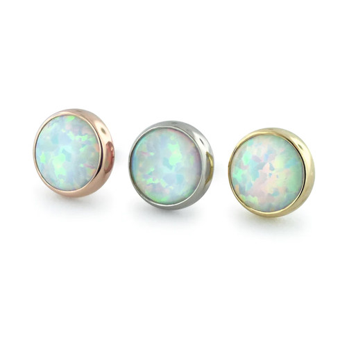 NeoMetal 18K Bezel Cab Ends (threadless)