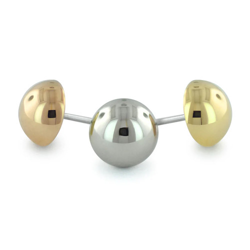 18K Dome 4mm (threadless)