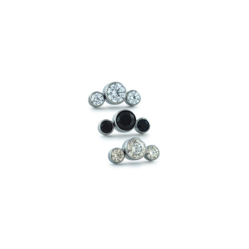TI Curved Cluster (threadless) 1.5/2.5/1.5mm