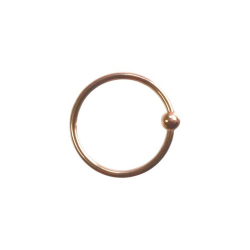 14k R Fixed Bead Ring 16ga 5/16''
