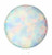 18k Y 3 Prong Orb 16ga 3mm  #17 White Opal