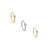 Body Gems 14K Side Set Fixed Bead Ring w/2mm 4 Prong 18ga CZ