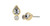 18K Icon  (threadless) 3x2 - 1.5mm